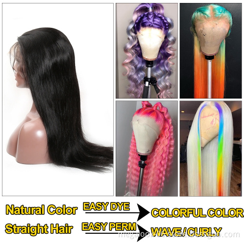 MegaLook 30 Inch 32Inch Indian Virgin Human Hair Wigs,Brazilian Peruvian Body Wave 4X4 Cuticle Aligned 3 Part Lace Closure Wig